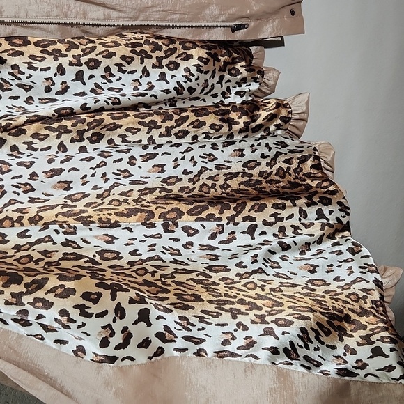 Belle Fare Coat Trench Size S Lepoard 50s 60s Dress Coat Flaw Victorian Bubble - Picture 9 of 16